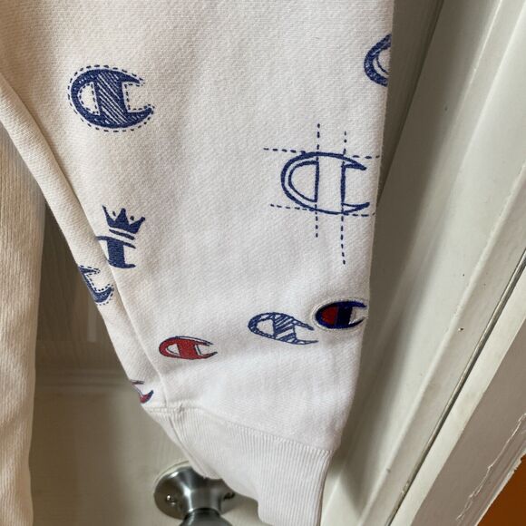 Vintage 90’s Champion Reverse Weave Sweatshirt Men’s Medium Spell Out Pullover - Picture 5 of 13